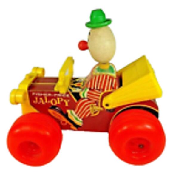 Fisher Price Jalopy Pull Toy #724 1965 Vintage - Picture 2 of 10